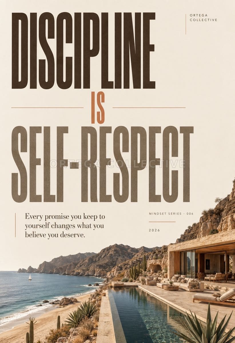 Discipline Is Self-Respect, an original Ortega Collective artwork