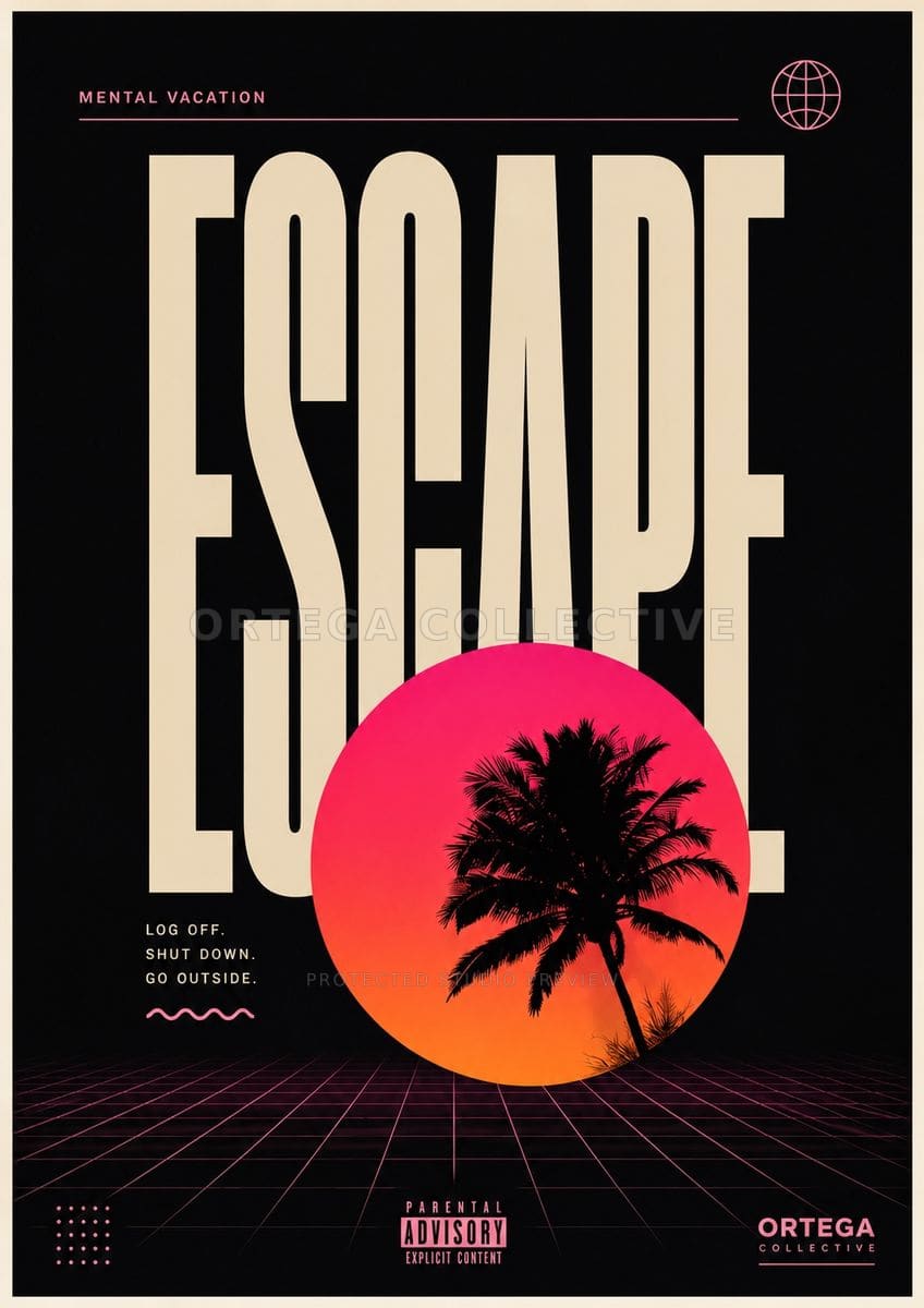 Escape — Midnight, an original Ortega Collective artwork